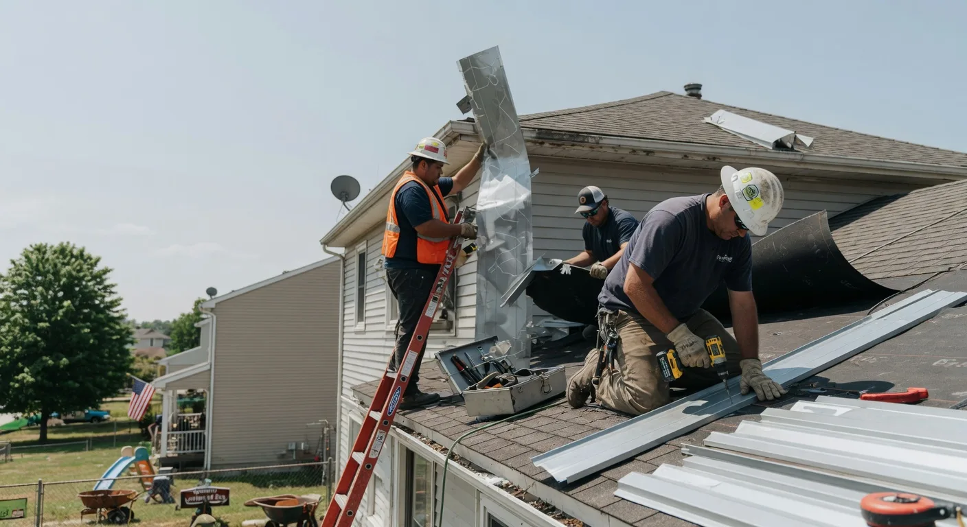 Storm Damage Metal Roof Repair in Sadsburyville, PA